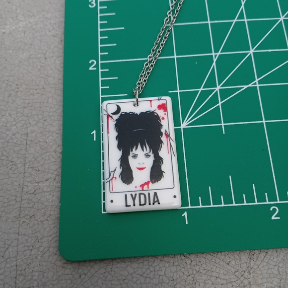 2/$10 Beetlejuice Lydia Deetz Stainless Steel Necklace - Picture 3 of 3
